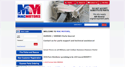 Desktop Screenshot of macmotors.com